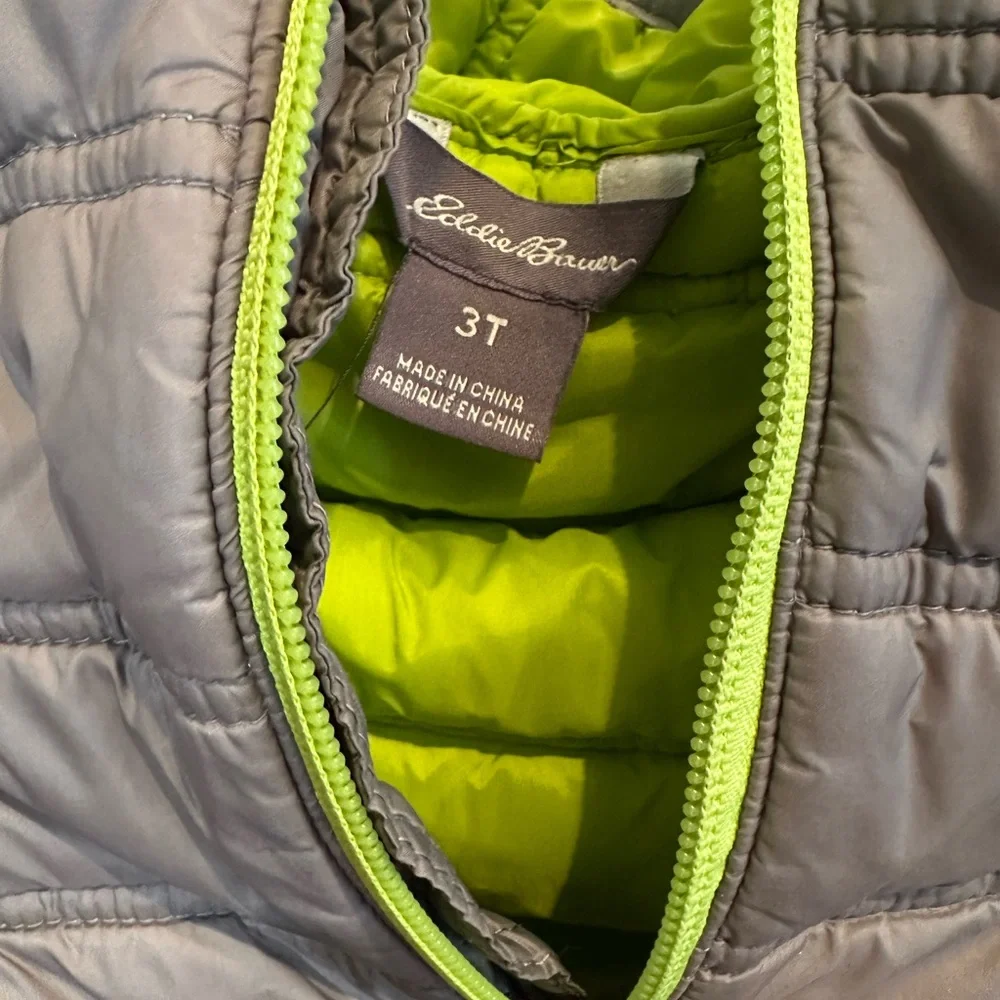Eddie Bauer Toddler 3T Puffer Jacket Insulated Lightweight EUC